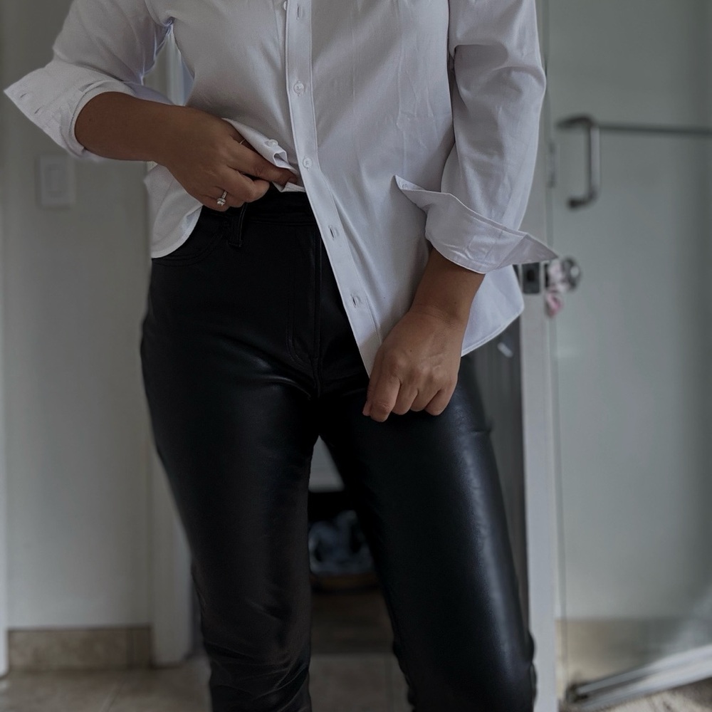 Gap high-rise vintage, slim Black Leather Pants